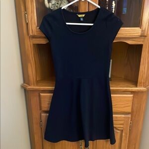 Dark navy blue Cap Sleeve Dress